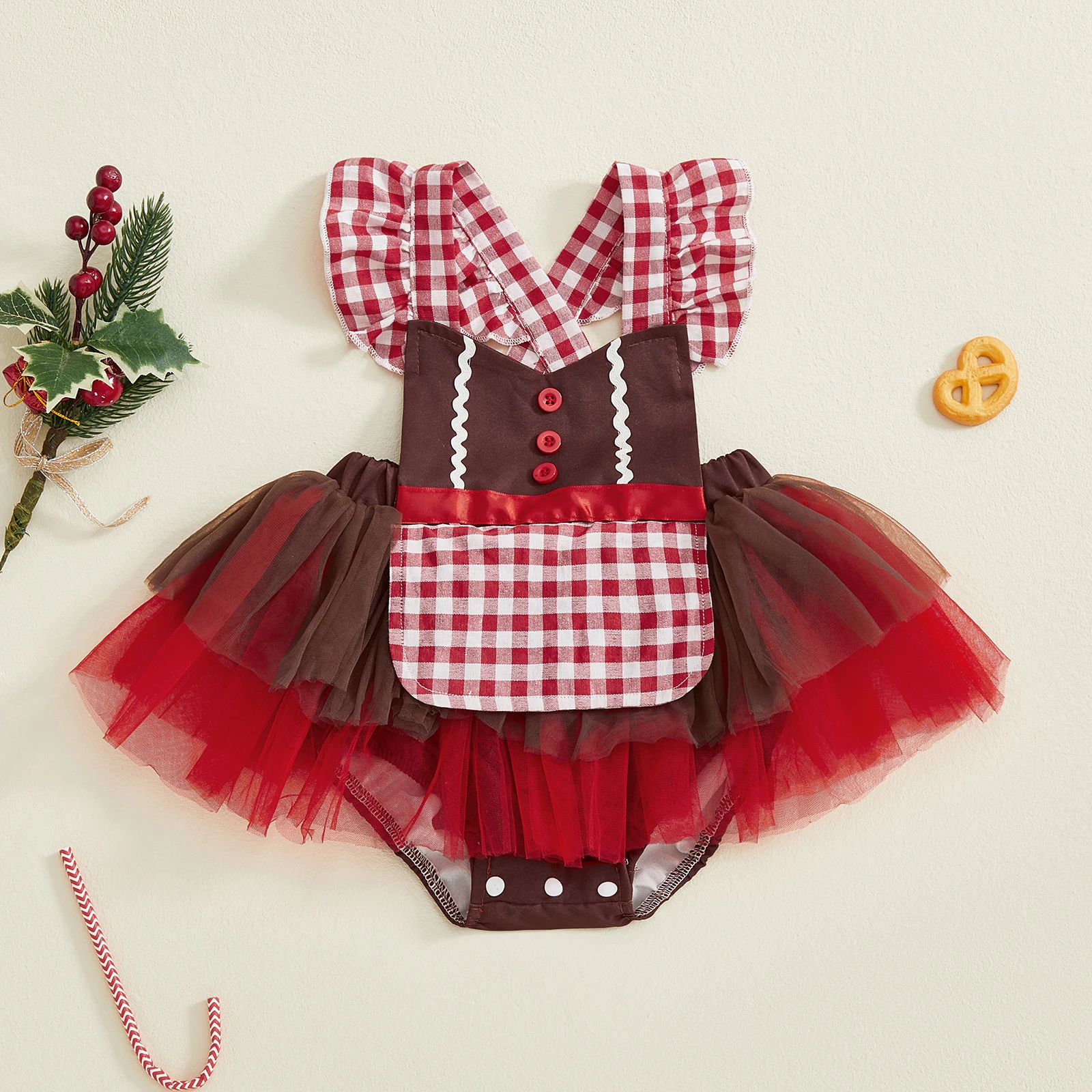 Рождественский комбинезон без рукавов для маленьких девочек, клетчатый тюлевой комбинезон в стиле пэчворк, боди для детей 0-18 месяцев
Рождественский комбинезон без рукавов для маленьких девочек, клетчатый тюлевой комбинезон в стиле пэчворк, боди для детей 0-18 месяцев