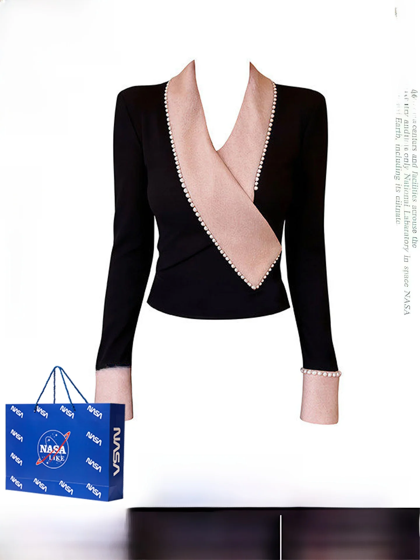 Color Blo Pearl Splice V-Ne Long Sve Women's T-irt Slimming Base irt French Sle Winter Season ort Length
Color Blo Pearl Splice V-Ne Long Sve Women's T-irt Slimming Base irt French Sle Winter Season ort Length