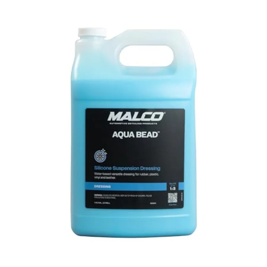 Aqua Bead Water Based Dressing - Non-Greasy Interior and Exterior Dressing/Shines Car Tires Rubber Plastic and Trim/Concentrate
Aqua Bead Water Based Dressing - Non-Greasy Interior and Exterior Dressing/Shines Car Tires Rubber Plastic and Trim/Concentrate