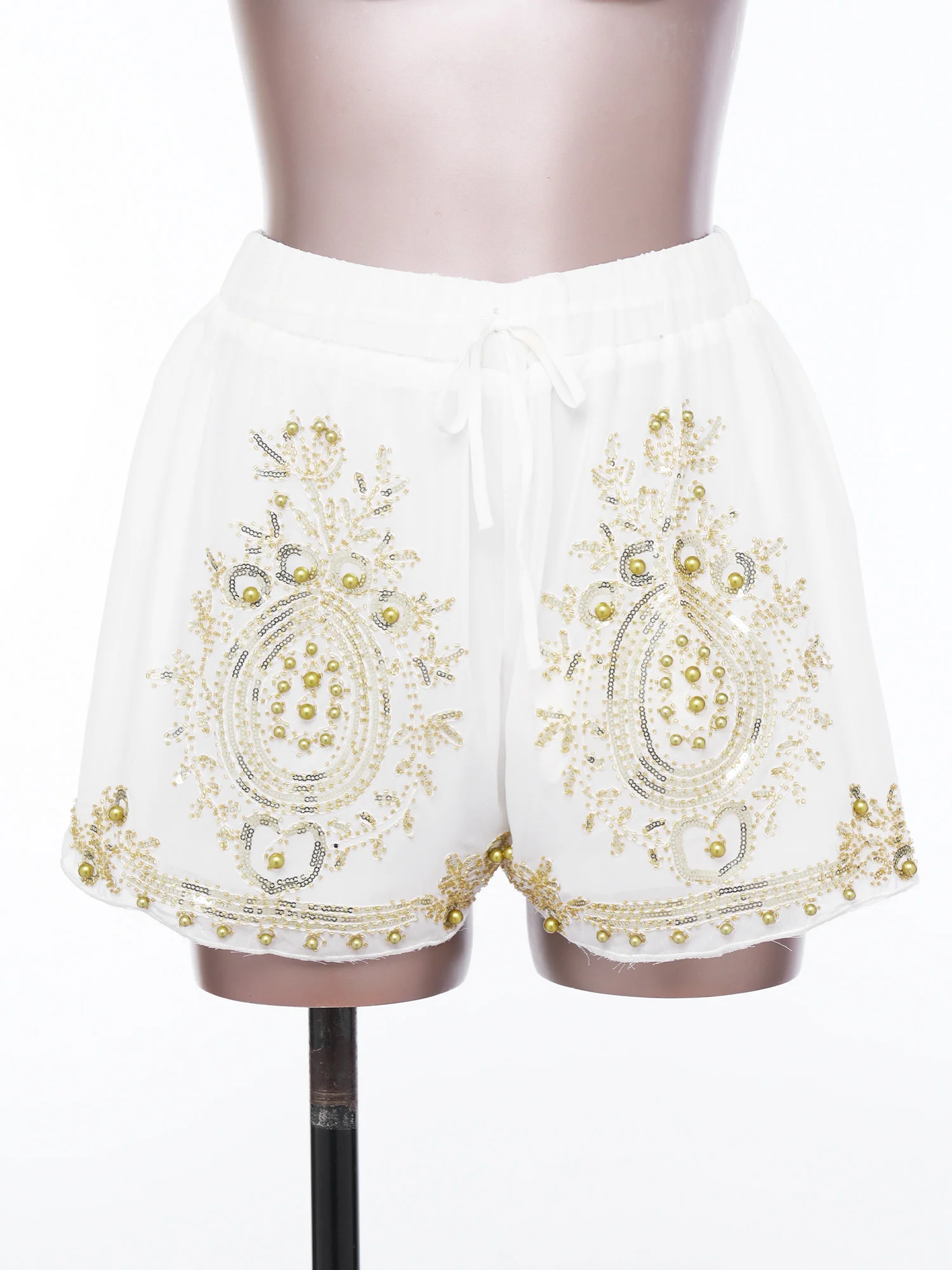 Women Summer Shiny Sequin Chiffon Short Jazz Dance Shorts Casual for Party Daily Wear Beach Vacation Shorts Pants Office Work
Women Summer Shiny Sequin Chiffon Short Jazz Dance Shorts Casual for Party Daily Wear Beach Vacation Shorts Pants Office Work