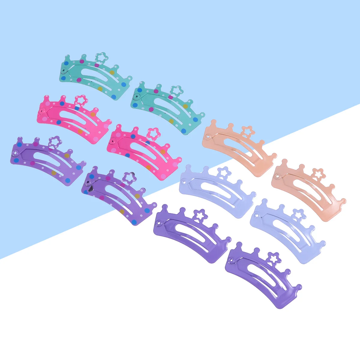 12Pcs Crown Hair Clips Barrettes Random Color Pretty Decoration for Teens Classical Design Stay in Place Mess Free
12Pcs Crown Hair Clips Barrettes Random Color Pretty Decoration for Teens Classical Design Stay in Place Mess Free