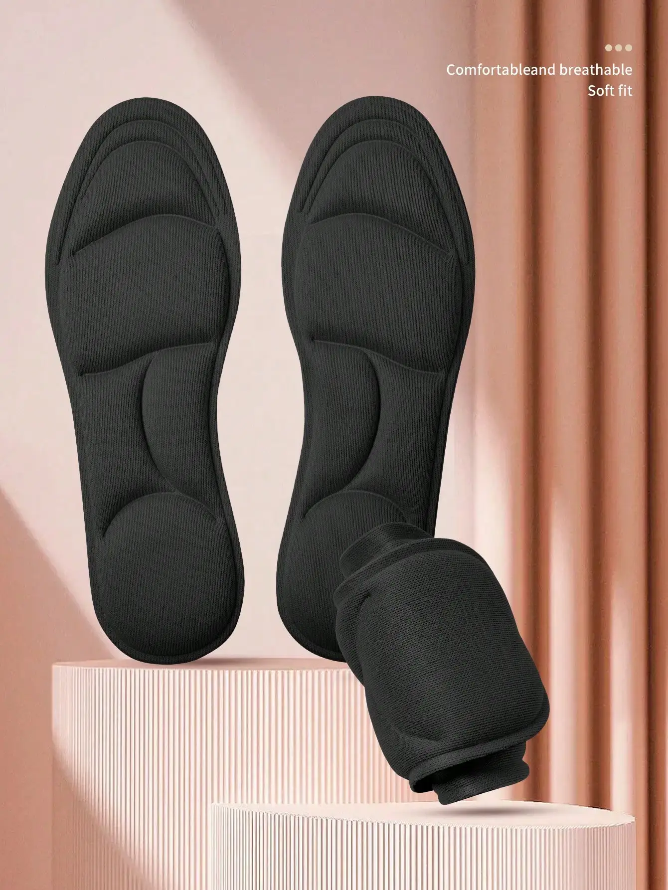 2 Pairs 5D Memory Foam Shoe Insoles, Comfortable High Rebound Thick Arch Support Insoles For Running Shoes, Women Shoes
2 Pairs 5D Memory Foam Shoe Insoles, Comfortable High Rebound Thick Arch Support Insoles For Running Shoes, Women Shoes