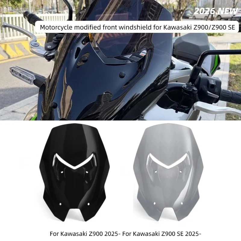New For Kawasaki Z900 Z900SE Z900 SE 2025-2026 Motorcycle Front Windscreen Windshield Deflector Wind Screen Accessories
New For Kawasaki Z900 Z900SE Z900 SE 2025-2026 Motorcycle Front Windscreen Windshield Deflector Wind Screen Accessories