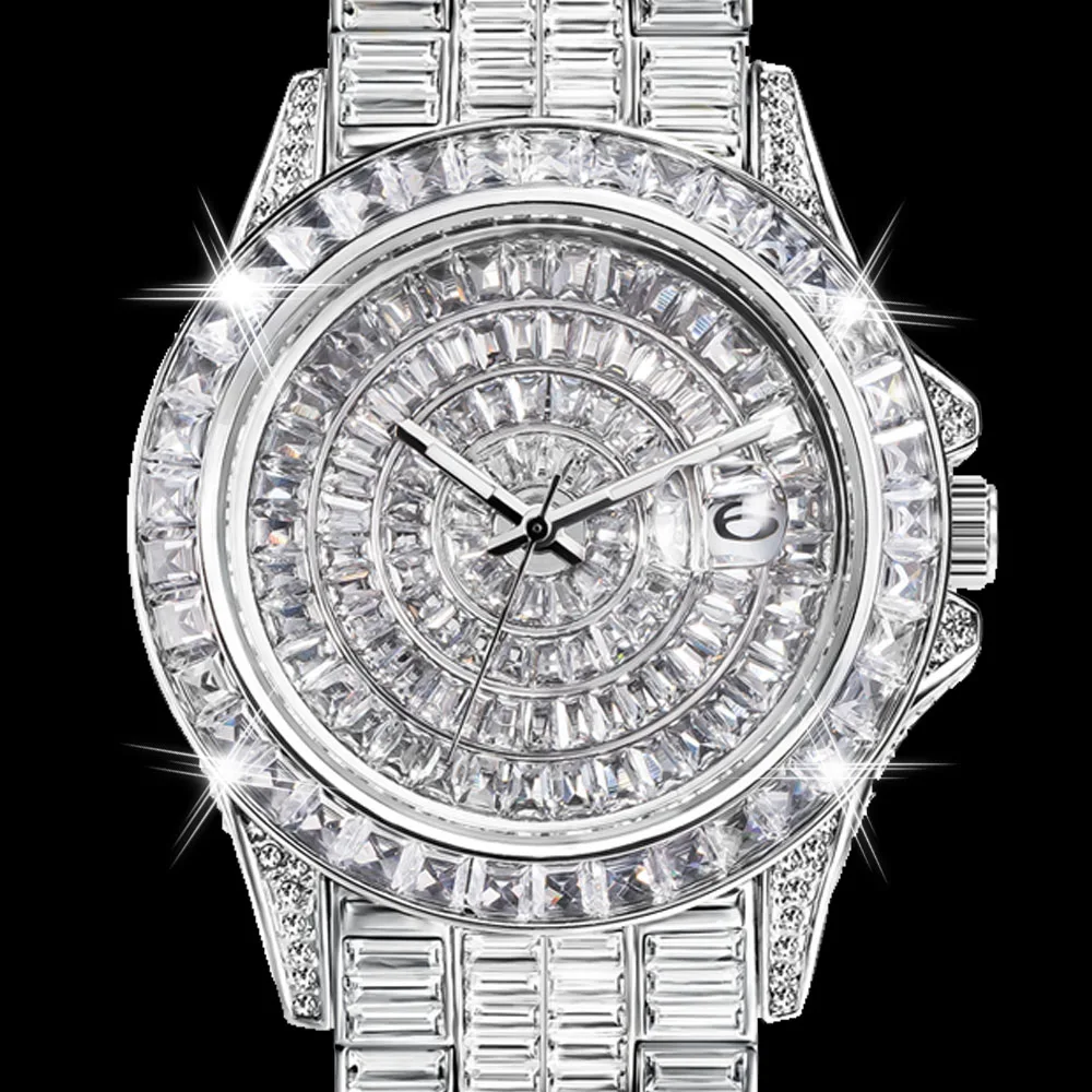 Fully Baguette Diamond Watch For Men Iced Out Quartz Mens Watches Hip Hop Male Clock Waterproof Silver Reloj Hombre Droshipping
Fully Baguette Diamond Watch For Men Iced Out Quartz Mens Watches Hip Hop Male Clock Waterproof Silver Reloj Hombre Droshipping
