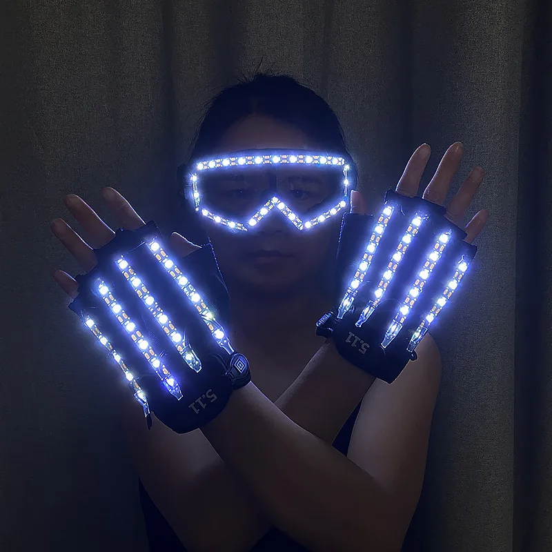 Festival Party LED Gloves Glowing Glasses Nightclub Stage Performance DJ Fluorescent Dancing Lights Costume Props Men Women
Festival Party LED Gloves Glowing Glasses Nightclub Stage Performance DJ Fluorescent Dancing Lights Costume Props Men Women