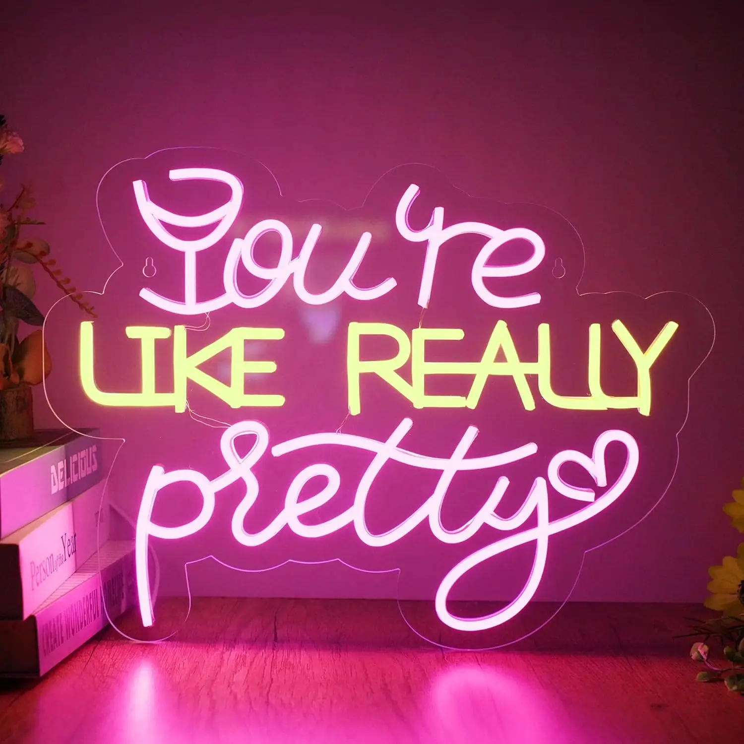 You're Like Really Pretty Neon Signs LED Neon Light Sign Light Up Neon Signs for Girls Bedroom Wedding Engagement Birthday Party
You're Like Really Pretty Neon Signs LED Neon Light Sign Light Up Neon Signs for Girls Bedroom Wedding Engagement Birthday Party