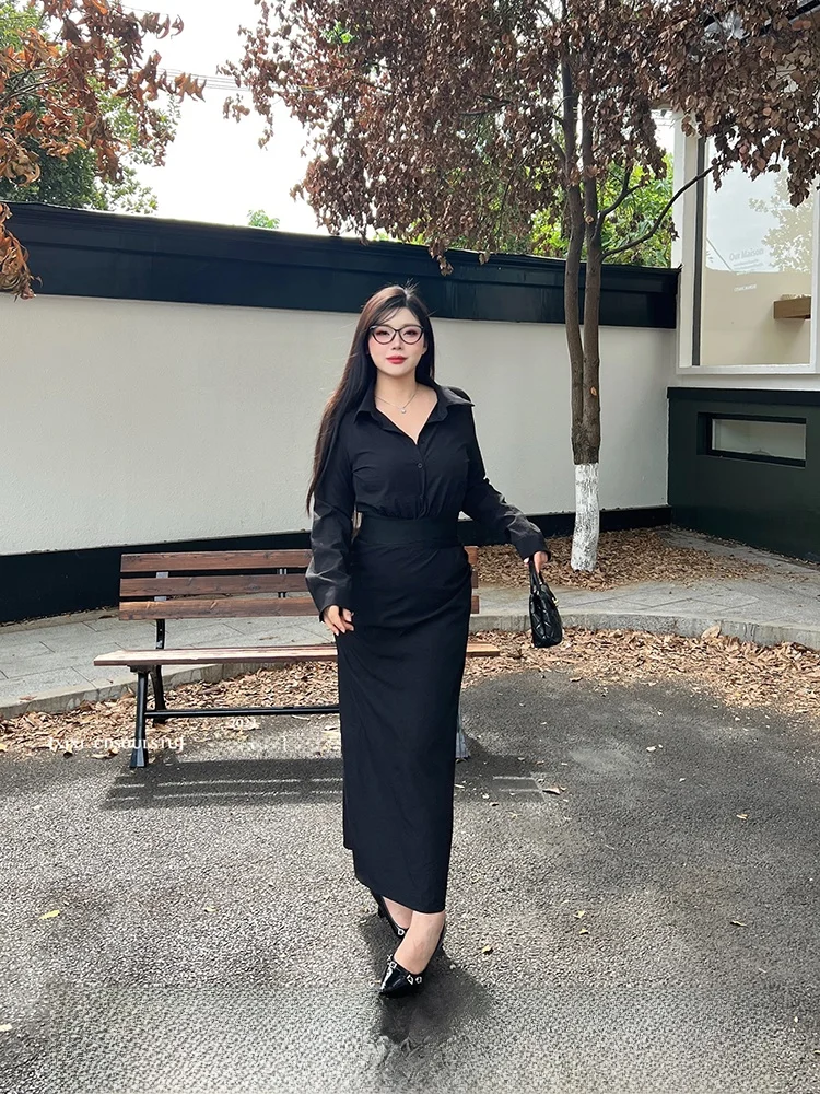 Комплект из блузки и юбки больших размеров Ele Wed: женский комплект с длинным рукавом, утягивающий, с высокой талией, юбка А-силуэта, модный, для офиса/повседневной носки
Комплект из блузки и юбки больших размеров Ele Wed: женский комплект с длинным рукавом, утягивающий, с высокой талией, юбка А-силуэта, модный, для офиса/повседневной носки