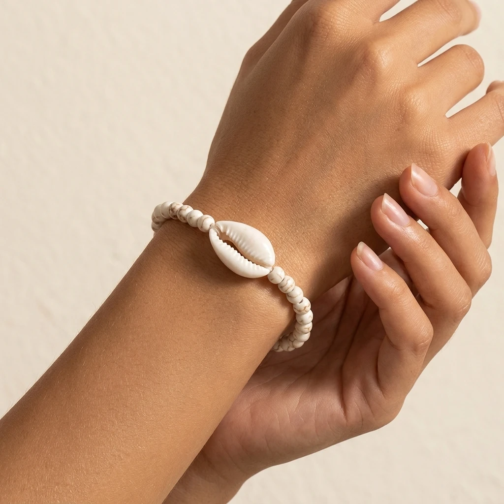 1PCS Bohemian Style White Turquoise Shell Bracelet for Women Daily Holiday Accessory Gift
1PCS Bohemian Style White Turquoise Shell Bracelet for Women Daily Holiday Accessory Gift