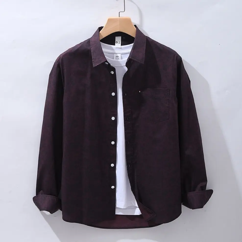 Men 2024 Spring Autumn New Long-sleeved Slim Shirts Men's Korean Slim Solid Color Casual Shirt Male Turn Down Collar Blouses D19
Men 2024 Spring Autumn New Long-sleeved Slim Shirts Men's Korean Slim Solid Color Casual Shirt Male Turn Down Collar Blouses D19