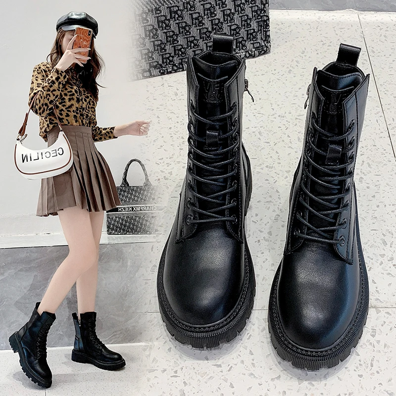 short Boots British Style Women 2021 Fashion New Autumn and Winter Thick-soled Comfortable Short Boots Mid-tube Boots Women
short Boots British Style Women 2021 Fashion New Autumn and Winter Thick-soled Comfortable Short Boots Mid-tube Boots Women