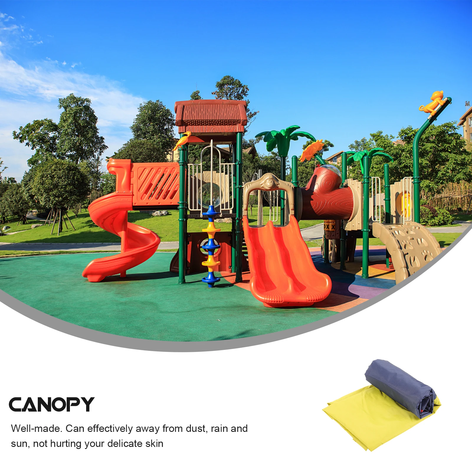 Outdoor Waterproof Sunshade Canopy 132x226cm Red Durable Replacement for Swing Set Playground Kids Garden Patio Tarp
Outdoor Waterproof Sunshade Canopy 132x226cm Red Durable Replacement for Swing Set Playground Kids Garden Patio Tarp