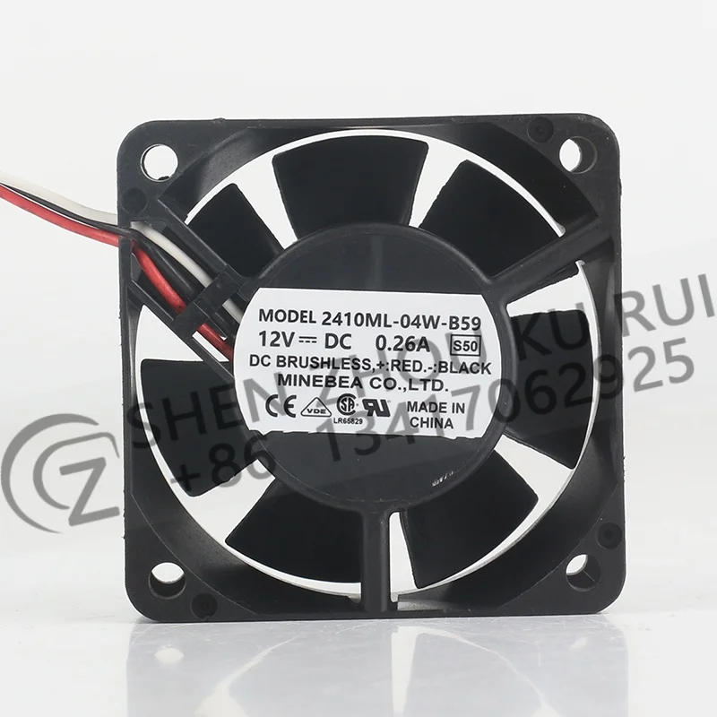 Original NMB 6025 DC 12V 0.26A AC EC 6CM High air volume 60X60X25MM double ball three-wire 2410ML-04W-B59 cooling fan
Original NMB 6025 DC 12V 0.26A AC EC 6CM High air volume 60X60X25MM double ball three-wire 2410ML-04W-B59 cooling fan