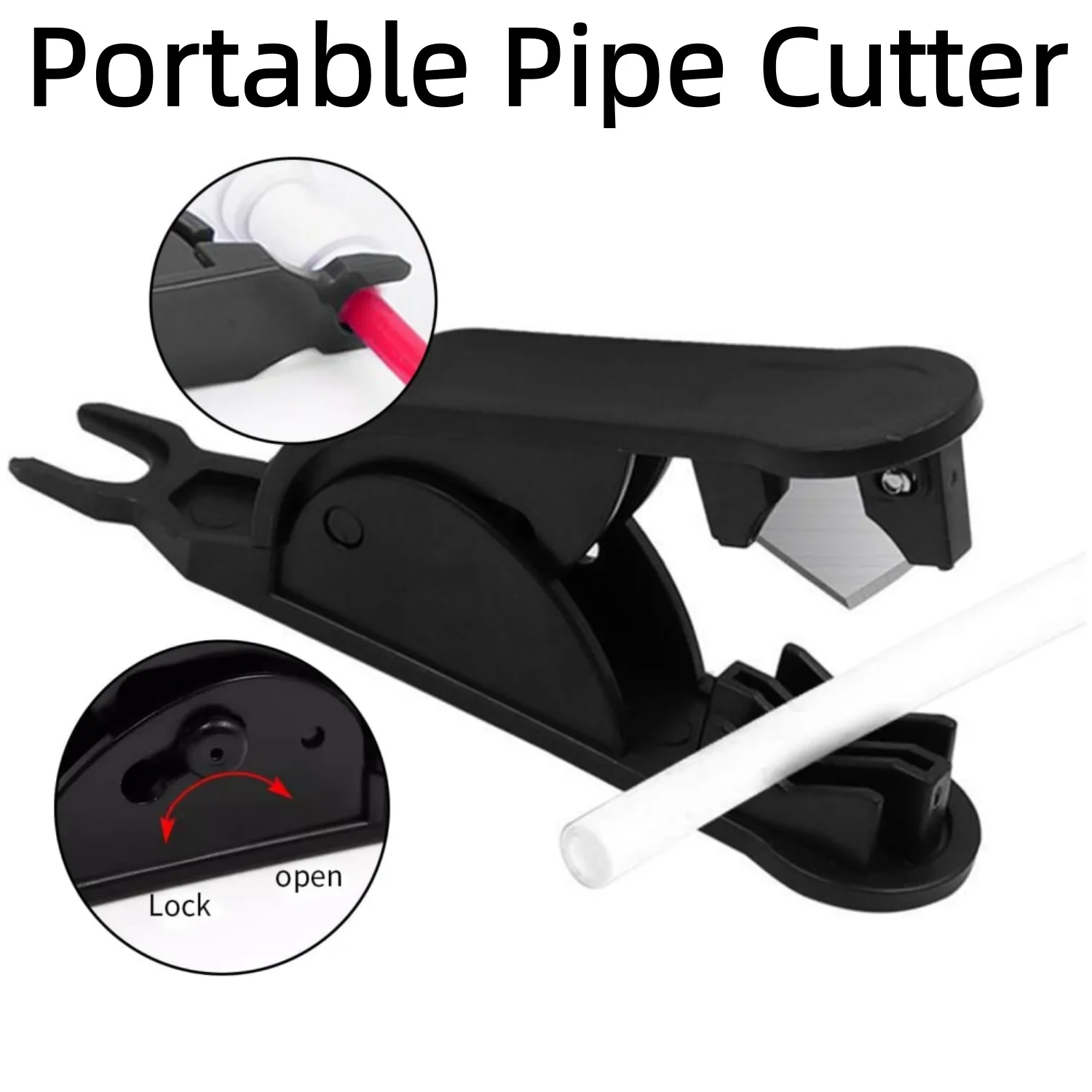 Black Cutter Mini Portable Pipe Cutter Blade Scissor Water Filter Parts PE Tube Nylon PVC PU Hose Cutting Tools
Black Cutter Mini Portable Pipe Cutter Blade Scissor Water Filter Parts PE Tube Nylon PVC PU Hose Cutting Tools
