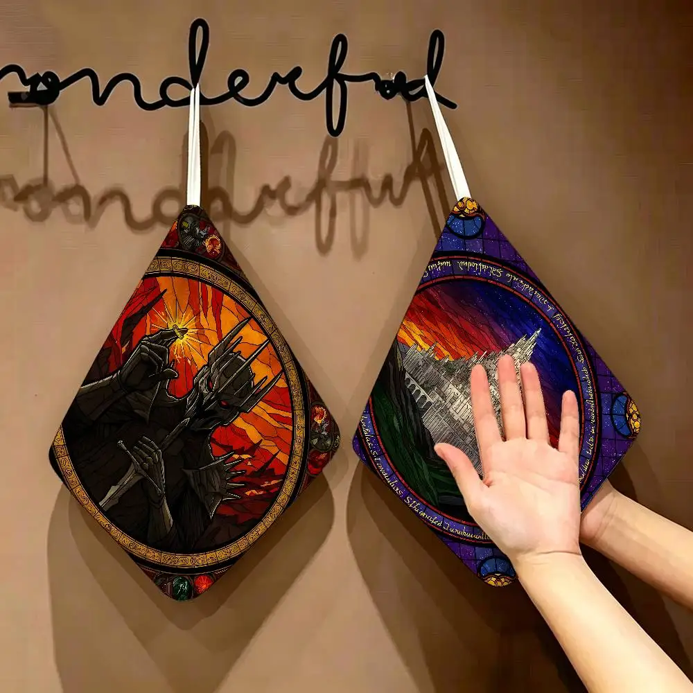 L-Lords of the R-RingES Polyester Cotton Hanging Kitchen Towel, Soft Hand Wiping Towel, Reusable for Kitchen Bathroom Home
L-Lords of the R-RingES Polyester Cotton Hanging Kitchen Towel, Soft Hand Wiping Towel, Reusable for Kitchen Bathroom Home