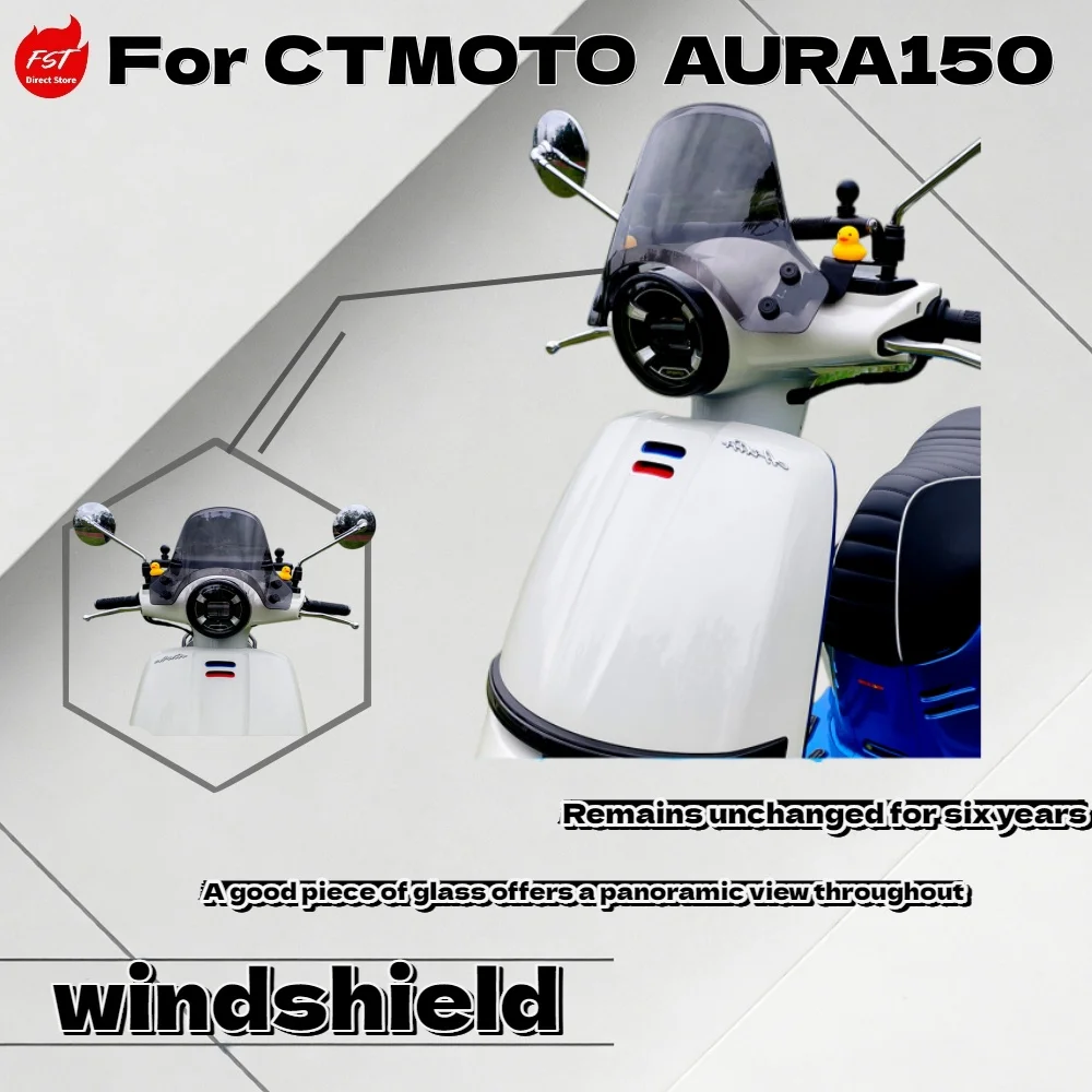 For CFMOTO AURA150 Modified PC Front Windshield Scooter Wind Deflector
For CFMOTO AURA150 Modified PC Front Windshield Scooter Wind Deflector