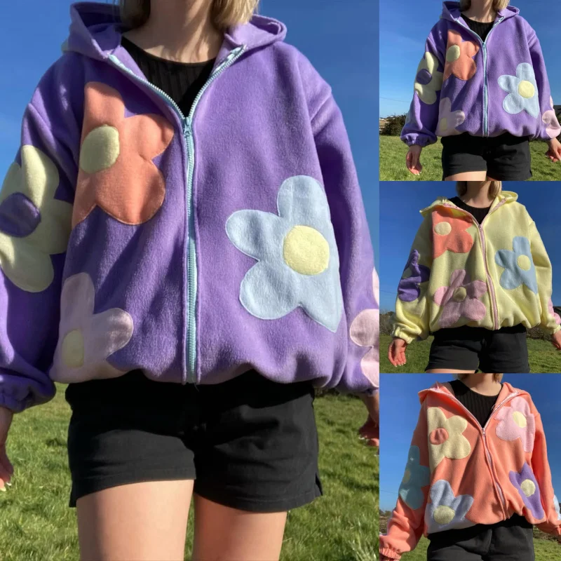 Удобная свободная толстовка на молнии, повседневный кардиган, осенне-зимняя свободная куртка с длинными рукавами, модная женская верхняя одежда
Удобная свободная толстовка на молнии, повседневный кардиган, осенне-зимняя свободная куртка с длинными рукавами, модная женская верхняя одежда