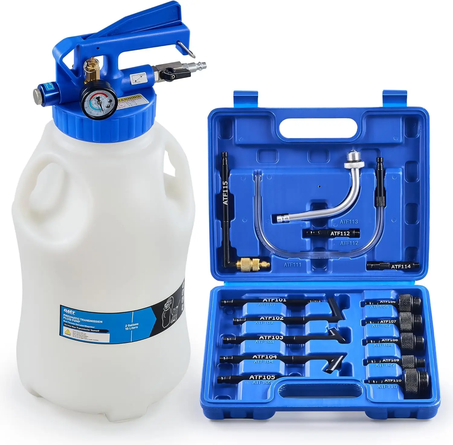 Orion Motor Tech Oil Extractor Pump and Dispenser Tool Kit, 10L Pneumatic Transmission Fluid Bleeder Set, 2.6gal 2 Way Vacuum Fl
Orion Motor Tech Oil Extractor Pump and Dispenser Tool Kit, 10L Pneumatic Transmission Fluid Bleeder Set, 2.6gal 2 Way Vacuum Fl