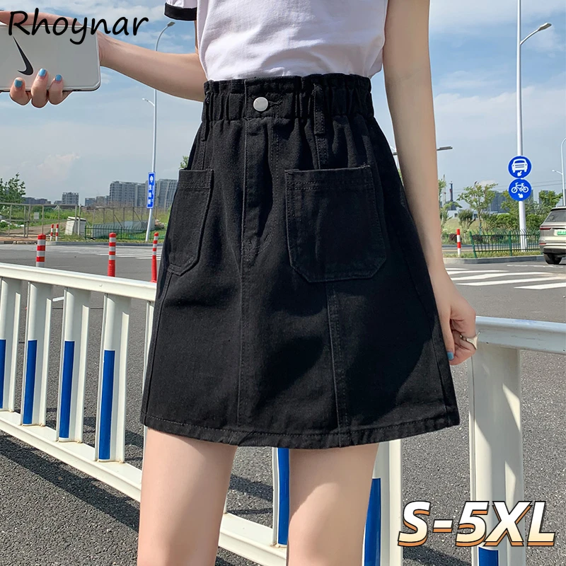 Casual Skirts Women Elastic Waist Denim Summer Student A-line Mini Vintage Fashion Pockets Harajuku Faldas Aesthetic Chic
Casual Skirts Women Elastic Waist Denim Summer Student A-line Mini Vintage Fashion Pockets Harajuku Faldas Aesthetic Chic