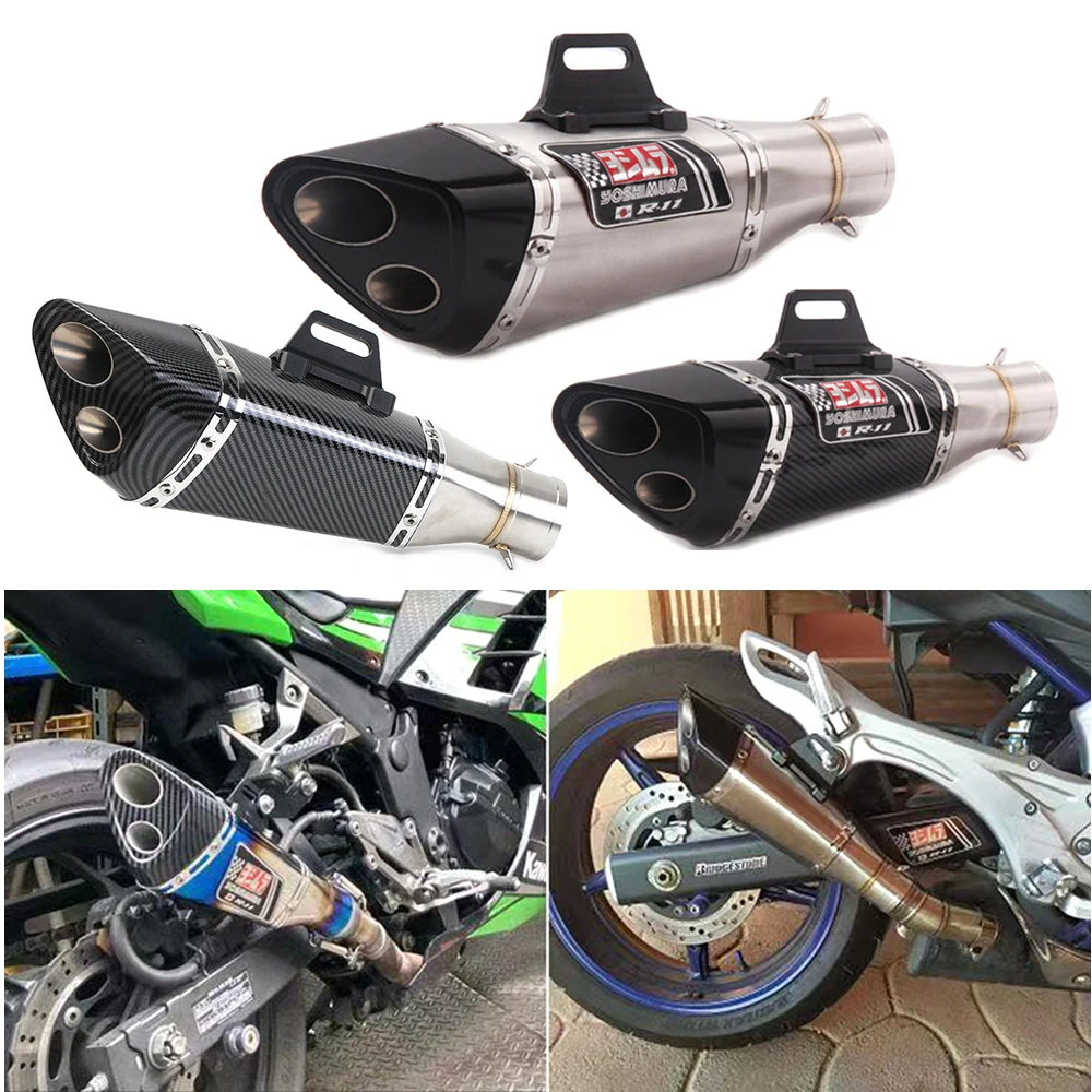 Motorcycle Exhaust Universal 36-51mm With Yoshimura Sticker Muffler for MT07 Z900/400 Ninja400 GSXR1000 SV650 R6 R3 R1 ZX6R 502C
Motorcycle Exhaust Universal 36-51mm With Yoshimura Sticker Muffler for MT07 Z900/400 Ninja400 GSXR1000 SV650 R6 R3 R1 ZX6R 502C