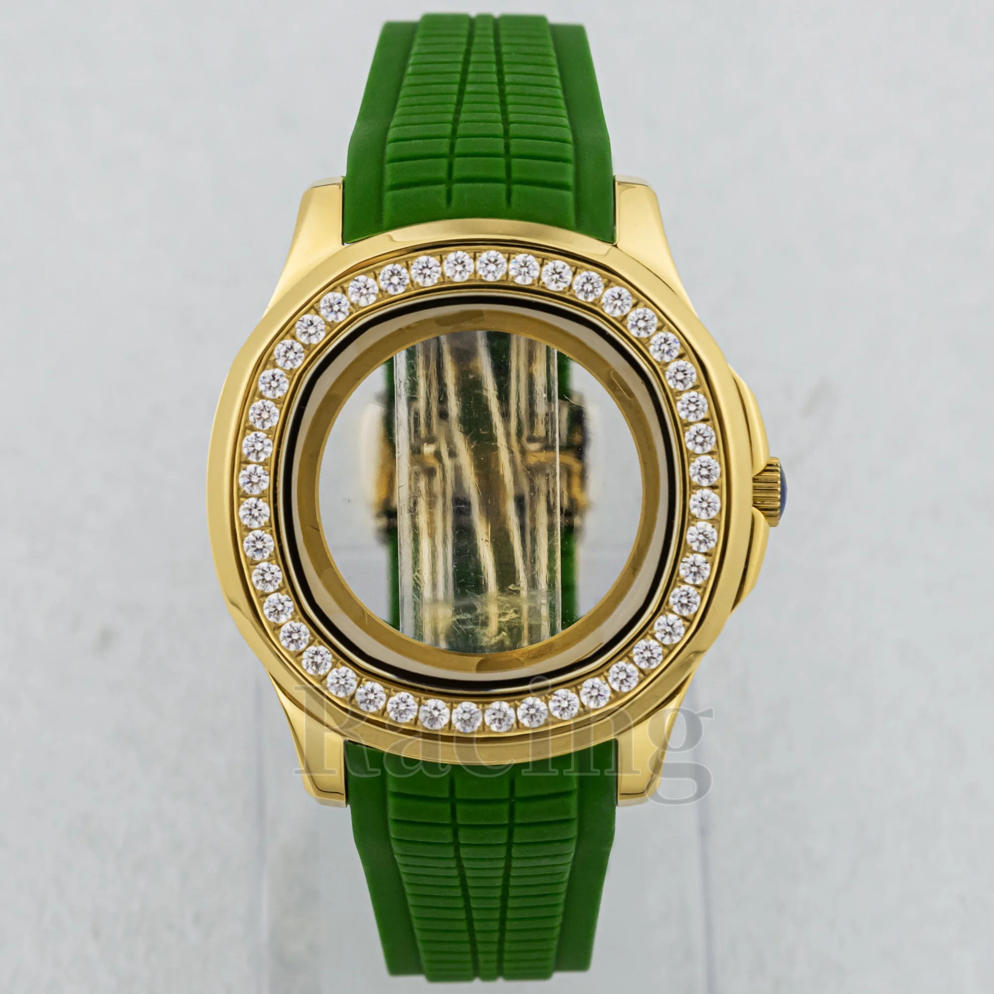 Luxury Diamond Case Watch Rubber Strap for AQUANAUT Nautilus 42mm Watch Case Red Blue Green Watch Band fit NH35/36 Movement
Luxury Diamond Case Watch Rubber Strap for AQUANAUT Nautilus 42mm Watch Case Red Blue Green Watch Band fit NH35/36 Movement