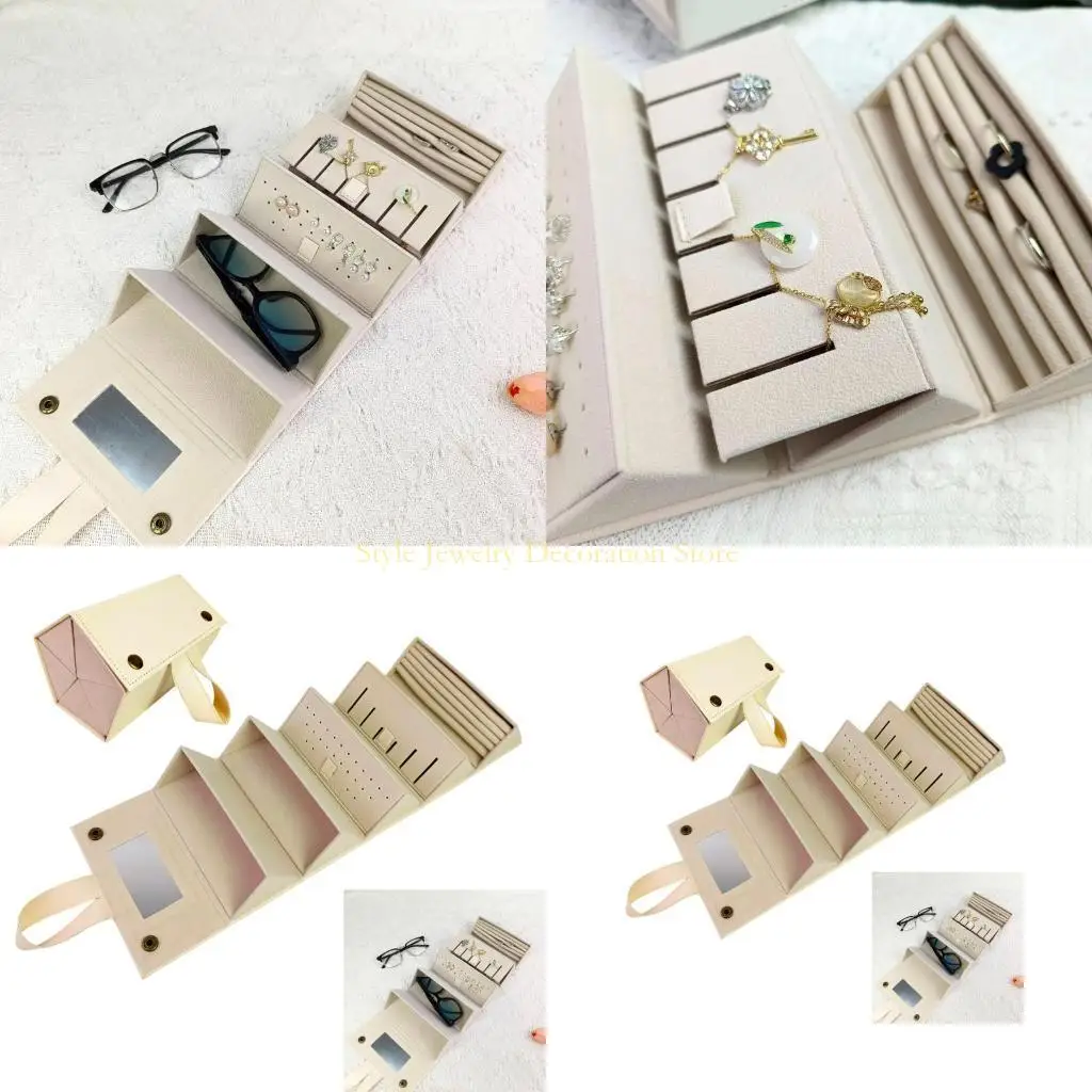 D46E Складной футляр для очков, в котором хранятся ювелирные изделия, включая подушечки для сережек, надежная застежка
D46E Складной футляр для очков, в котором хранятся ювелирные изделия, включая подушечки для сережек, надежная застежка