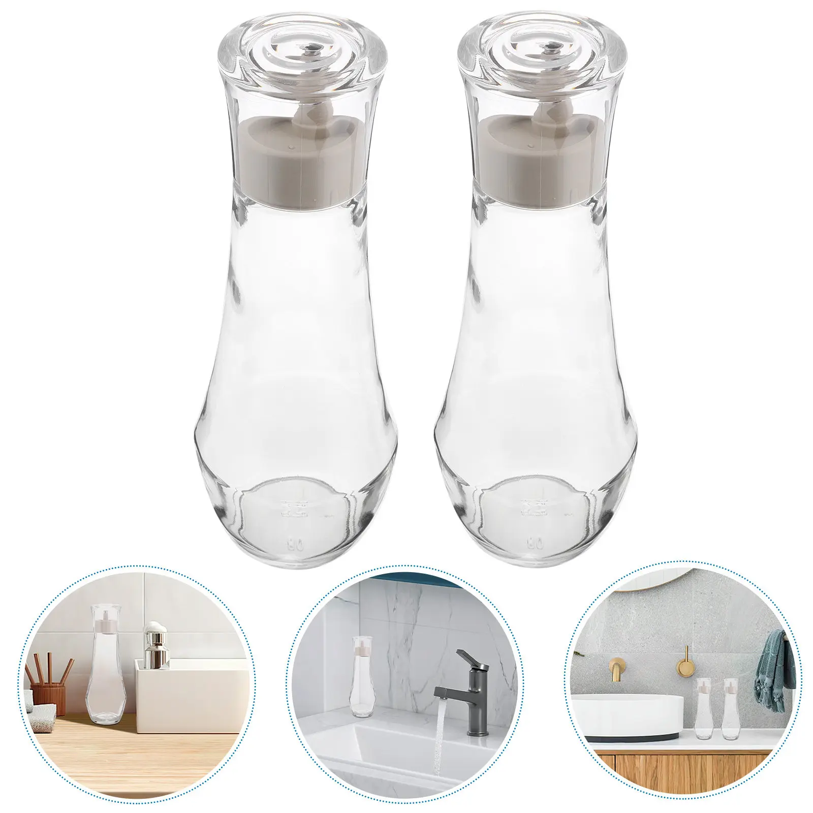 2Pcs Elegant Glass Mouthwash Dispenser 8.8 Oz Small Countertop Bathroom Dispenser for Mouthwash Shampoo Conditioner Handwash
2Pcs Elegant Glass Mouthwash Dispenser 8.8 Oz Small Countertop Bathroom Dispenser for Mouthwash Shampoo Conditioner Handwash