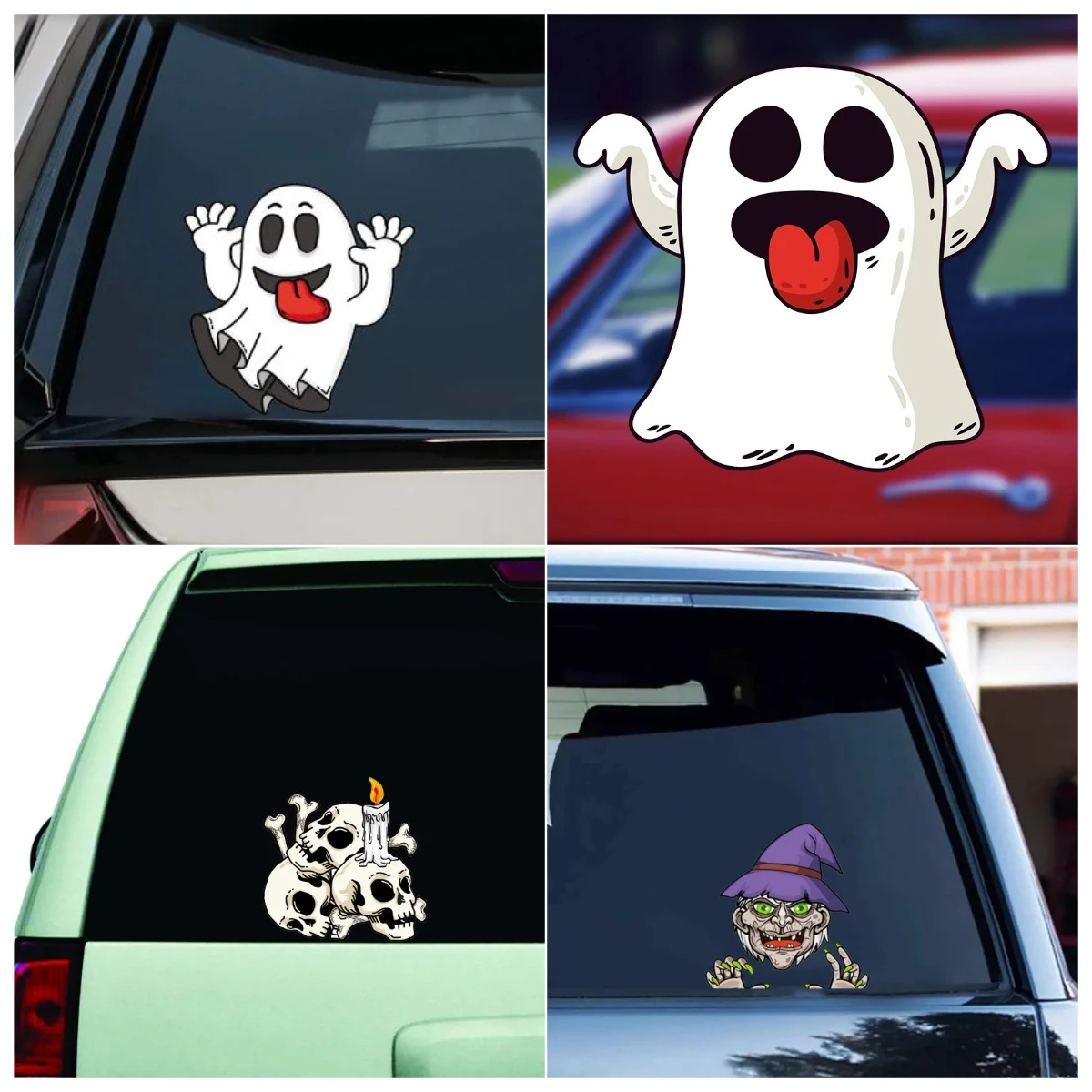 Halloween Car Stickers 1 Pack - Waterproof Ghost Witch Vinyl Decals for Auto Exterior Window Bumper Reflective Safety Decoration
Halloween Car Stickers 1 Pack - Waterproof Ghost Witch Vinyl Decals for Auto Exterior Window Bumper Reflective Safety Decoration