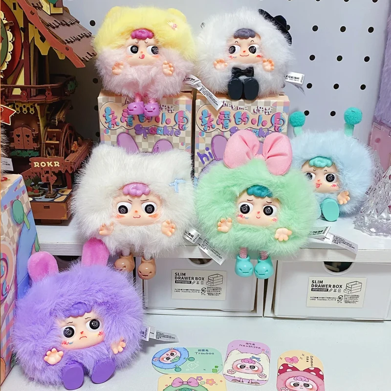 Babythree Heyme Hi Spookie Series Виниловая плюшевая слепая коробка Милая кукла Настольный орнамент Сумка Подвеска Декор Трендовая игрушка Таинственный коллекционный подарок 
Babythree Heyme Hi Spookie Series Виниловая плюшевая слепая коробка Милая кукла Настольный орнамент Сумка Подвеска Декор Трендовая игрушка Таинственный коллекционный подарок