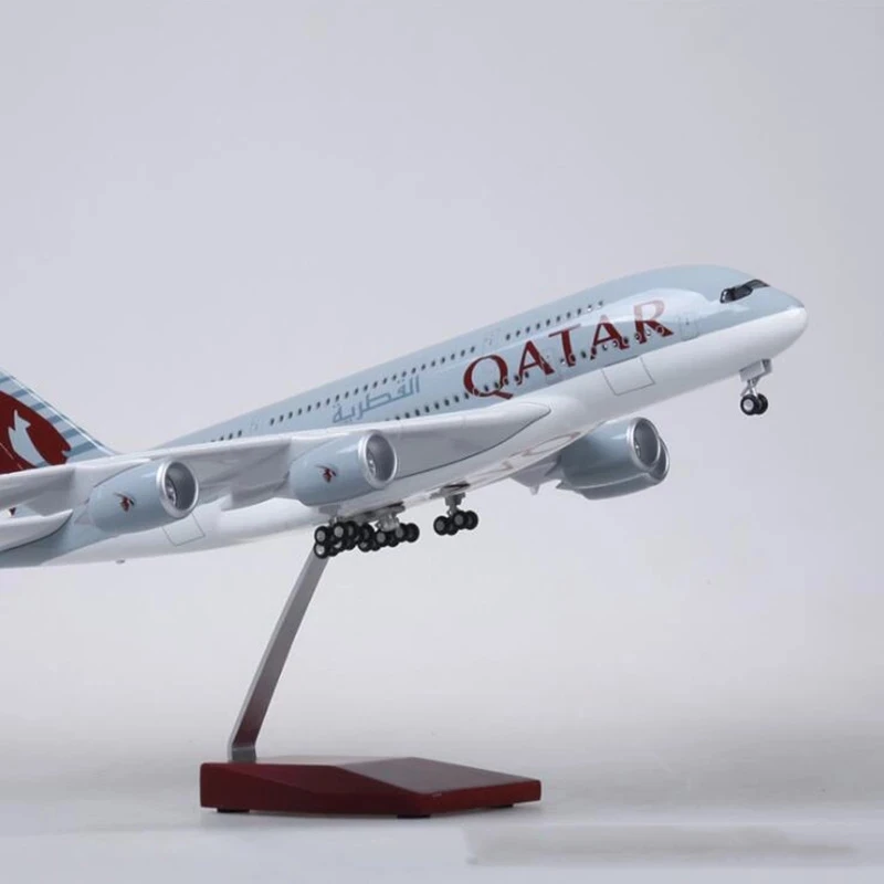 Qatar Airways Airbus 47cm A380 Aircraft Model 1/160 Scale Plane With Light & Wheel Diecast Airplanes For Aviation Enthusiasts
Qatar Airways Airbus 47cm A380 Aircraft Model 1/160 Scale Plane With Light & Wheel Diecast Airplanes For Aviation Enthusiasts