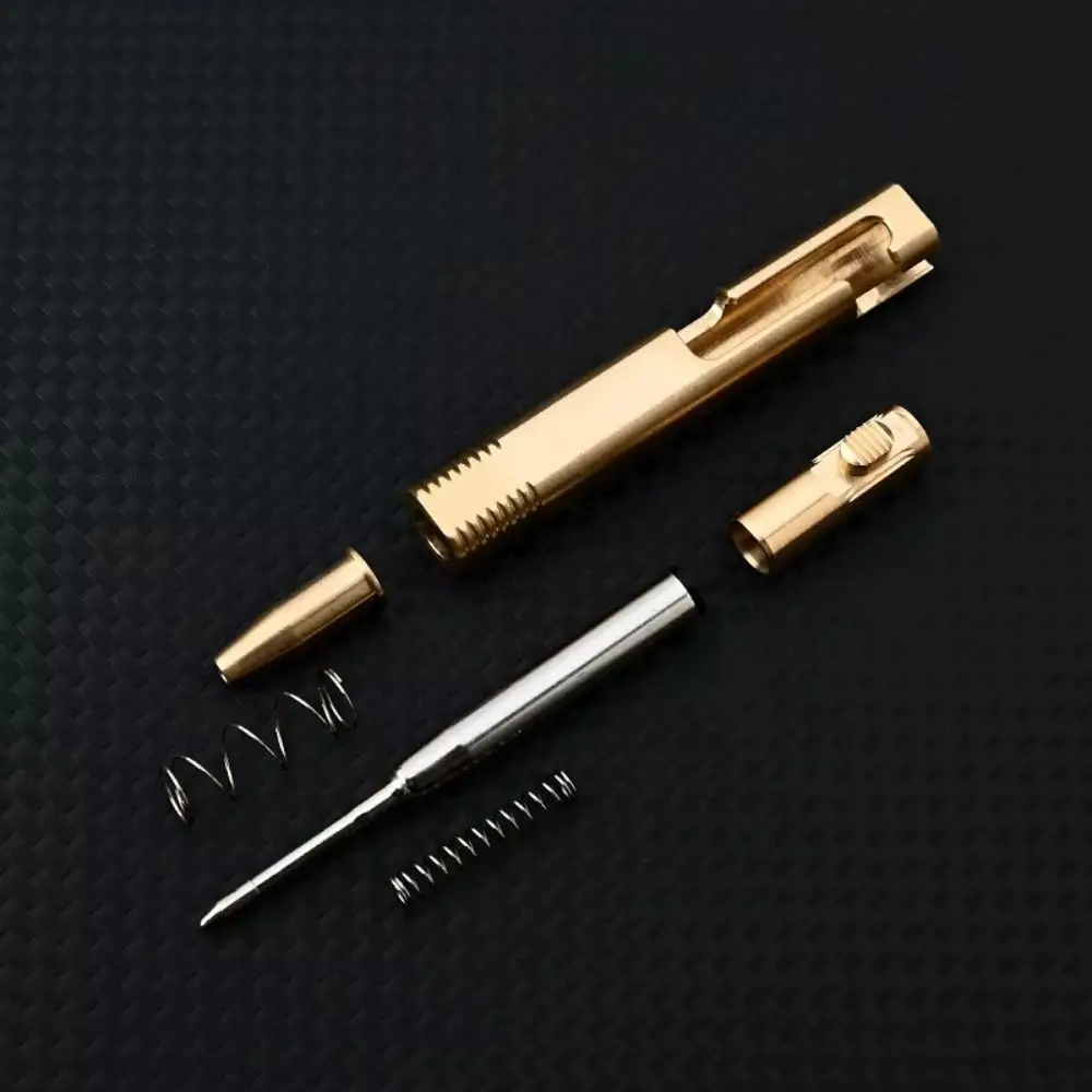 Retractable Mini Brass Pen All-Metal Business Travel Pocket Pen Stationery Easy Carry Neutral Ballpoint Pen School Supplies
Retractable Mini Brass Pen All-Metal Business Travel Pocket Pen Stationery Easy Carry Neutral Ballpoint Pen School Supplies