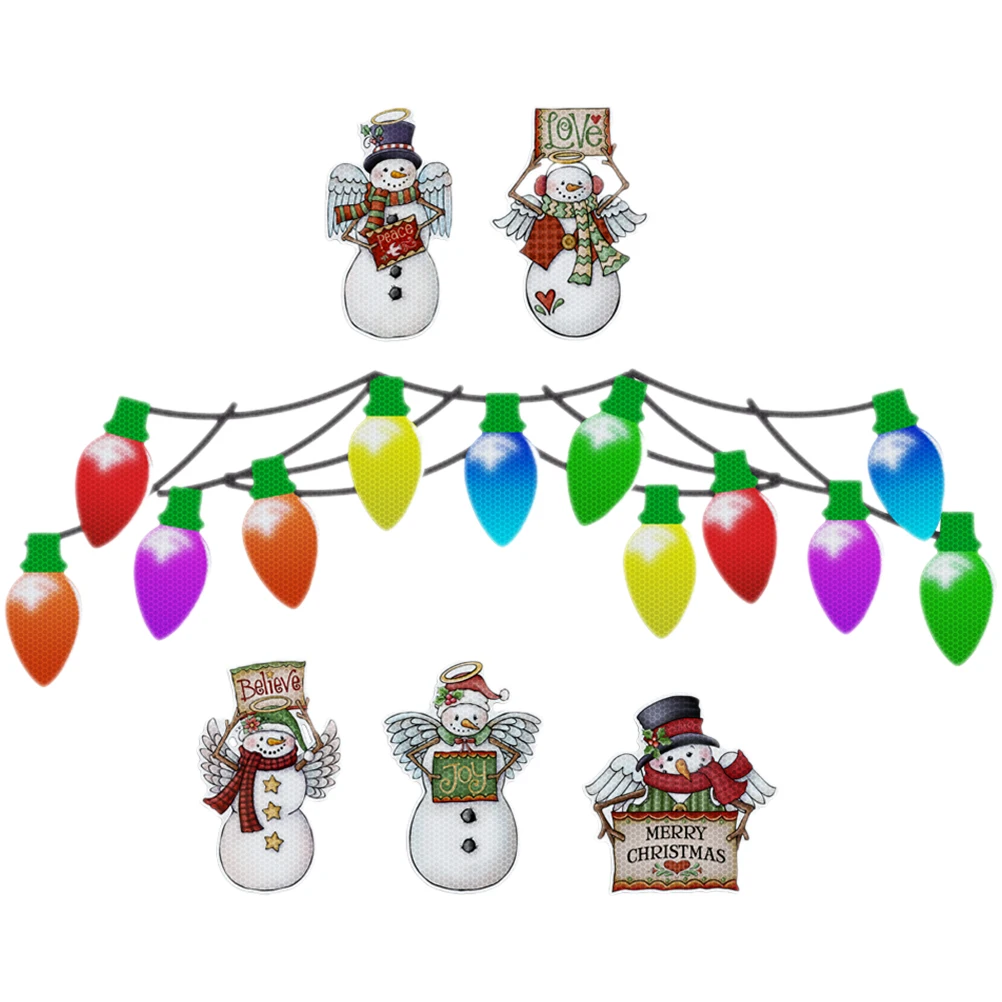 1 set Christmas Car Decorations 16.5cm Reflective Magnets Light Bulb Shaped Xmas Stickers Safe Reusable Vehicle Home Office
1 set Christmas Car Decorations 16.5cm Reflective Magnets Light Bulb Shaped Xmas Stickers Safe Reusable Vehicle Home Office