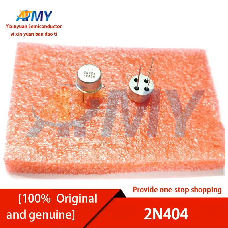 2N404 2N526 2N525 2N404 2N404A 2N1303 2N1305 2N1307 2N1309 Small gold-sealed transistor, round cap tube, CAN TO-39
2N404 2N526 2N525 2N404 2N404A 2N1303 2N1305 2N1307 2N1309 Small gold-sealed transistor, round cap tube, CAN TO-39