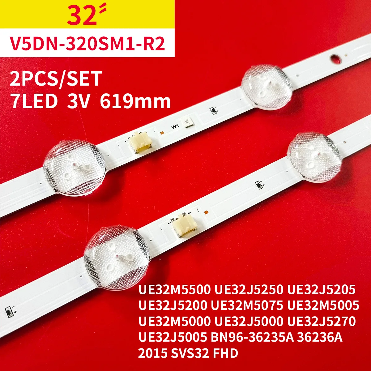 Светодиодная лента для подсветки 2 шт./комплект, UE32M5500, UE32J5250, UE32J5205, UE32J5200, UE32M5075, UE32M5005, UE32M5000, UE32J5000, UE32J5270
Светодиодная лента для подсветки 2 шт./комплект, UE32M5500, UE32J5250, UE32J5205, UE32J5200, UE32M5075, UE32M5005, UE32M5000, UE32J5000, UE32J5270