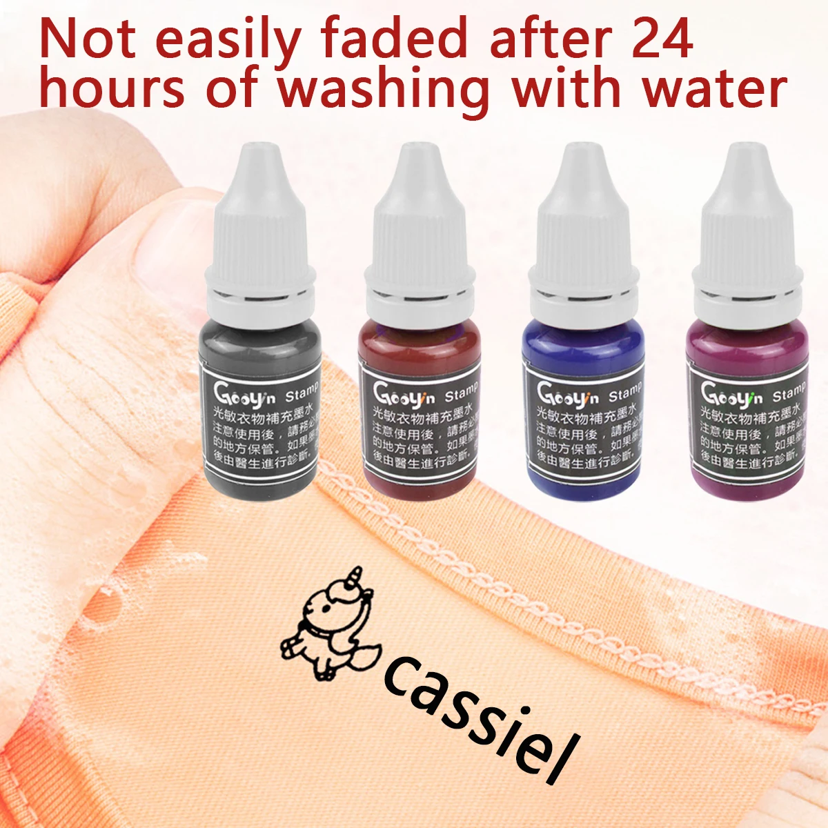 Children's clothes stamp ink, 10ML waterproof and durable without fading, textile color ink, small bottle,black red blue ink.
Children's clothes stamp ink, 10ML waterproof and durable without fading, textile color ink, small bottle,black red blue ink.