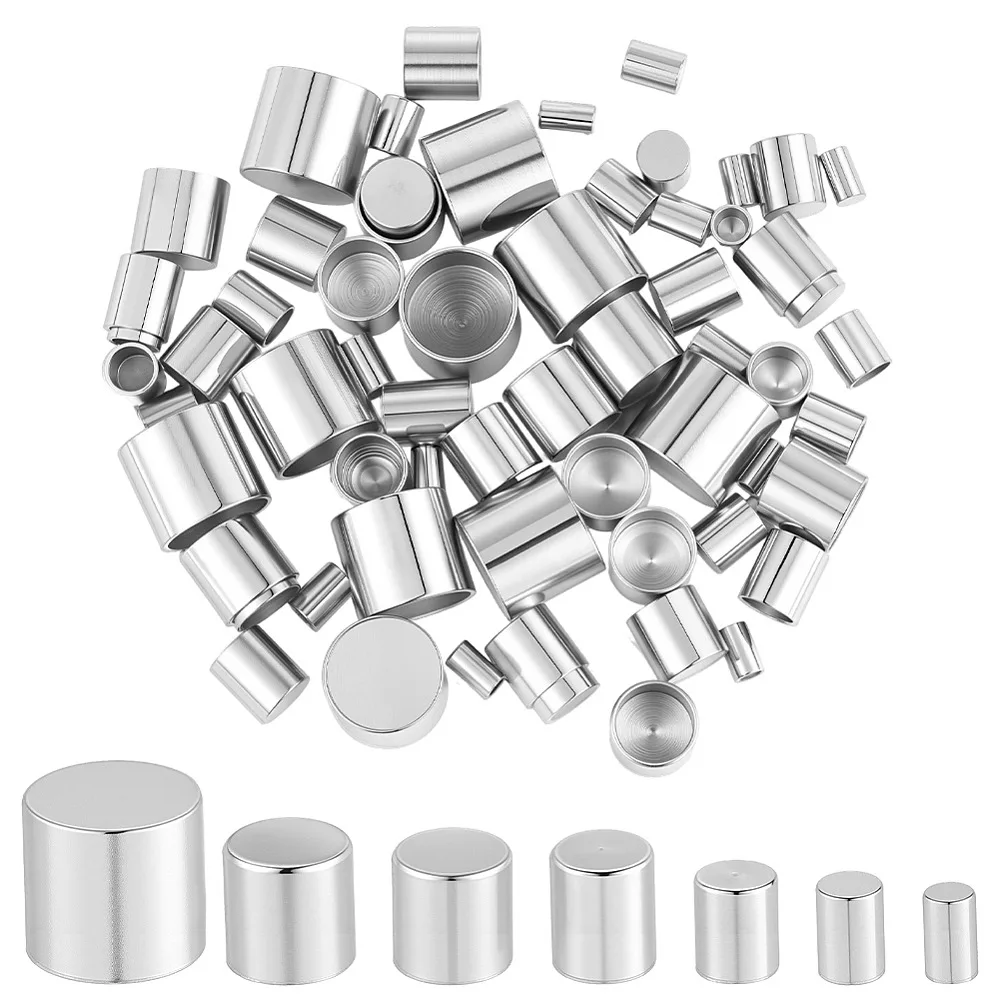 70Pcs 7 Styles Stainless Steel Cord Ends End Caps Column Stainless Steel Color 5.5~10x2.5~8mm Inner Diameter: 2~10mm 10pcs/style
70Pcs 7 Styles Stainless Steel Cord Ends End Caps Column Stainless Steel Color 5.5~10x2.5~8mm Inner Diameter: 2~10mm 10pcs/style