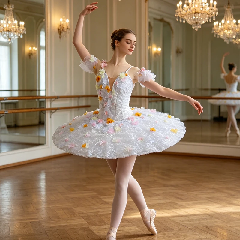 News White Flower Fairy Professional Ballet Tutu Costume YAGP Girls Ballet Pancake Tutu Coppelia For Women Paquita Tutu JN0069
News White Flower Fairy Professional Ballet Tutu Costume YAGP Girls Ballet Pancake Tutu Coppelia For Women Paquita Tutu JN0069