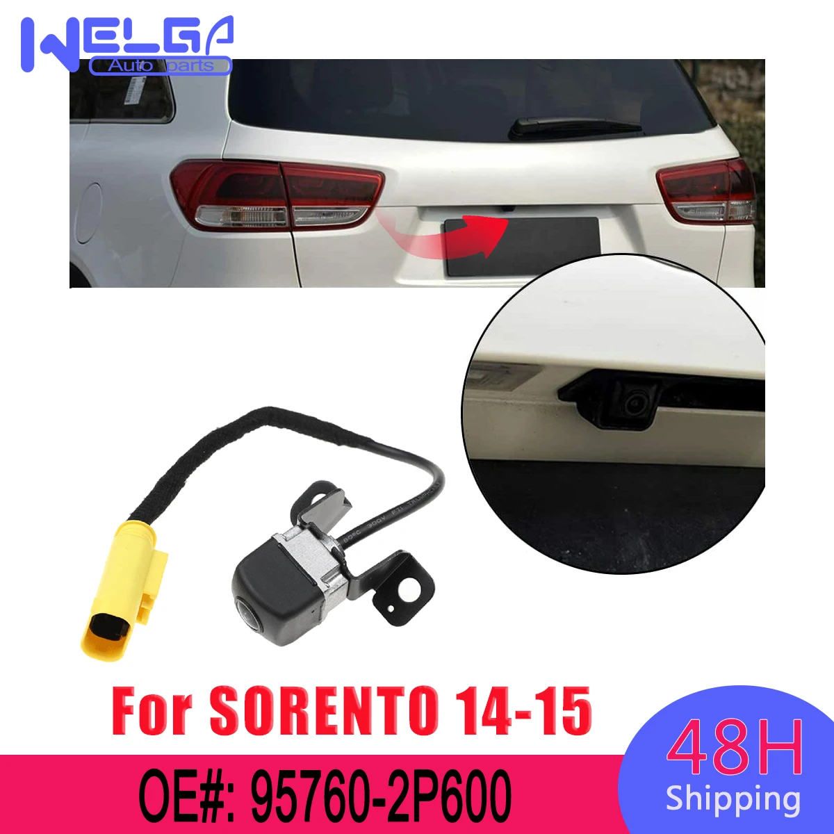 95760-2P600 Car Rear View Camera Reverse Camera Parking Assist Back up Camera For Kia Sorento 2014 2015 95760-2P600FFF 
95760-2P600 Car Rear View Camera Reverse Camera Parking Assist Back up Camera For Kia Sorento 2014 2015 95760-2P600FFF
