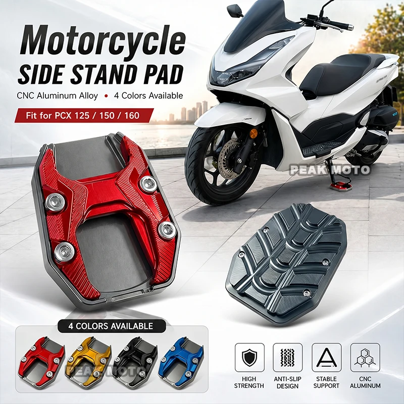 For Honda ADV150 ADV160 Motorcycle Kickstand Foot Side Stand Extension Pad Support Plate For PCX PCX125 PCX150 PCX160 2018-2026
For Honda ADV150 ADV160 Motorcycle Kickstand Foot Side Stand Extension Pad Support Plate For PCX PCX125 PCX150 PCX160 2018-2026