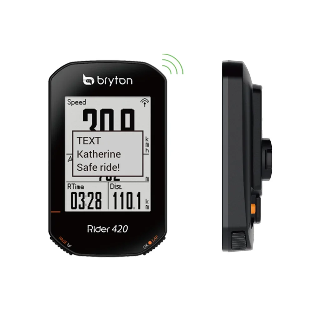 Global GPS Bike Computer Bicycle Speed Meter Sync Mobile App Auto Backlight Wireless Bicycle Speedometer Bryton Rider 420E
Global GPS Bike Computer Bicycle Speed Meter Sync Mobile App Auto Backlight Wireless Bicycle Speedometer Bryton Rider 420E