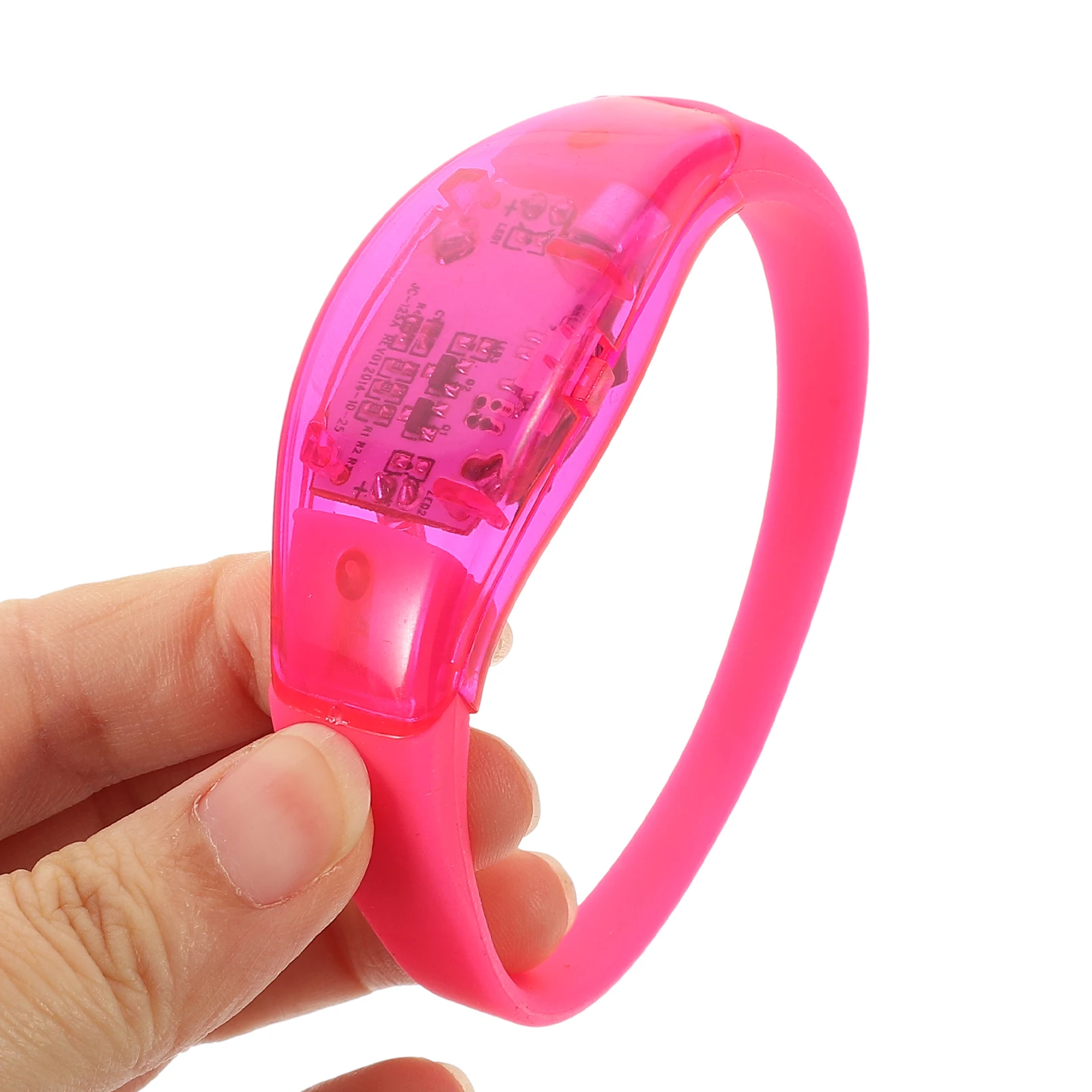 Glow Bracelets Voice-controlled Luminous Light Wristband Shine Silicone Bangle Pink
Glow Bracelets Voice-controlled Luminous Light Wristband Shine Silicone Bangle Pink