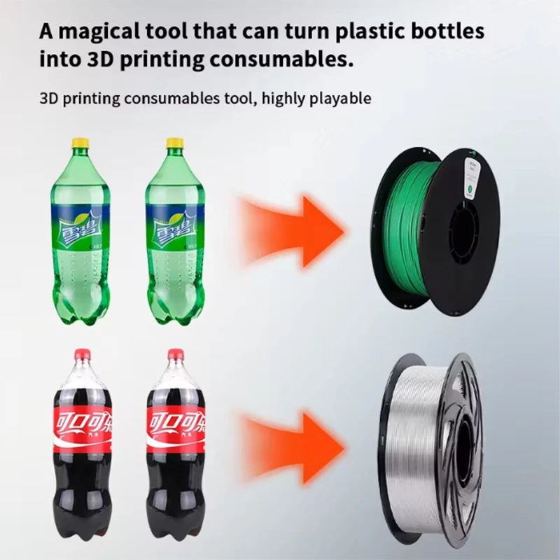 Новый экструдер для 3D-печати, настольный DIY-комплект, машина для переработки пластиковых бутылок и экструзии филамента, автоматическая намотка
Новый экструдер для 3D-печати, настольный DIY-комплект, машина для переработки пластиковых бутылок и экструзии филамента, автоматическая намотка