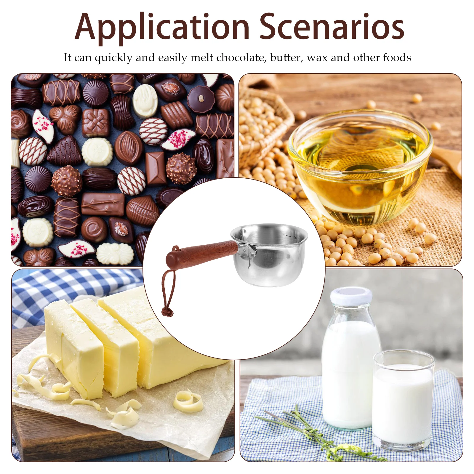 Stainless Steel Melting Bowl Cheese Butter Chocolate Oil Heating Pot Kitchen Gadget Baking Accessories Boiler Pot For Candy
Stainless Steel Melting Bowl Cheese Butter Chocolate Oil Heating Pot Kitchen Gadget Baking Accessories Boiler Pot For Candy