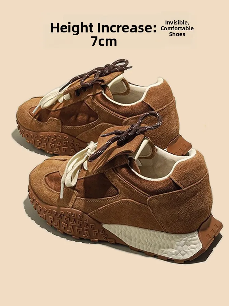 Retro 7cm Heel Heightening Women's Sneakers Spring Autumn New Sle Casual Sports Agan oes Faionable Cross Bule Design
Retro 7cm Heel Heightening Women's Sneakers Spring Autumn New Sle Casual Sports Agan oes Faionable Cross Bule Design