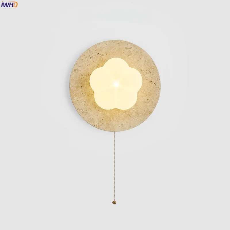 IWHD Creative Cotton LED Wall Lamps Pull Chain Switch PVC Yellow Travertine Modern Nordic Bedroom Living Room Light Wandlampen
IWHD Creative Cotton LED Wall Lamps Pull Chain Switch PVC Yellow Travertine Modern Nordic Bedroom Living Room Light Wandlampen