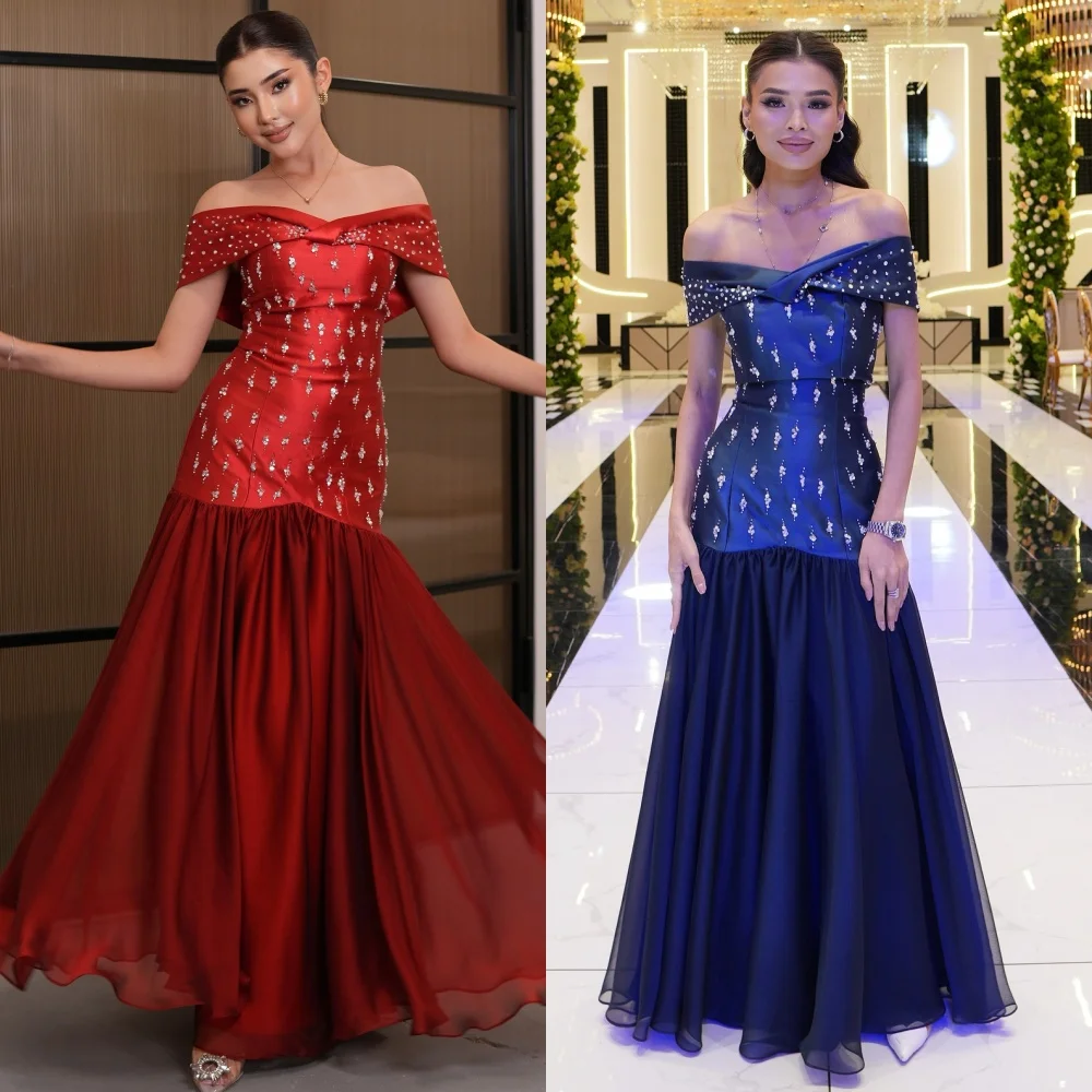 Customized Sparkle Matching Rhinestone Sequined A-line Off-the-shoulder Long Dresses Bespoke Occasion Dresses Modern Style Retro
Customized Sparkle Matching Rhinestone Sequined A-line Off-the-shoulder Long Dresses Bespoke Occasion Dresses Modern Style Retro