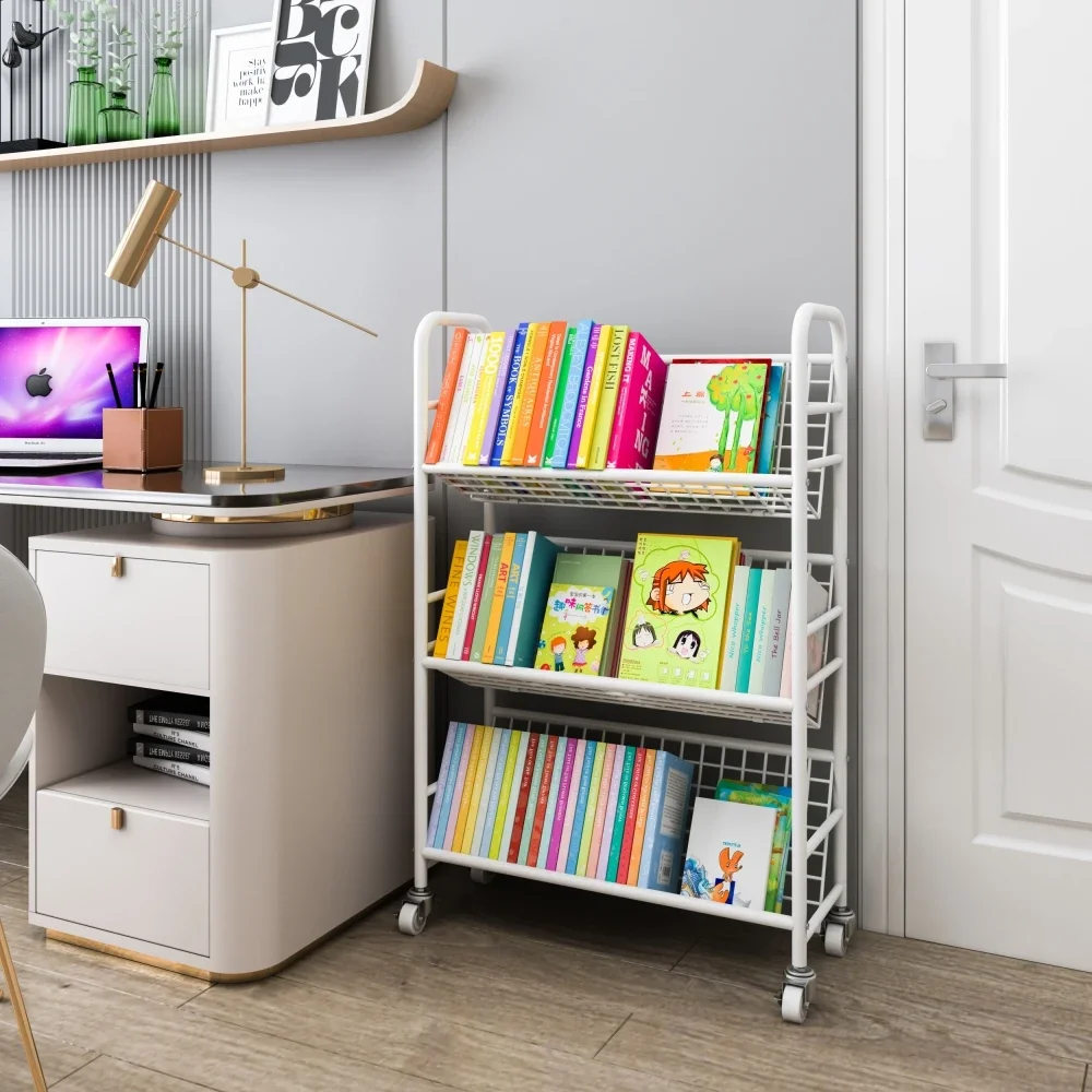 Premium Floor-mounted simple storage rack household movable shelf picture book rack small bookshelf
Premium Floor-mounted simple storage rack household movable shelf picture book rack small bookshelf