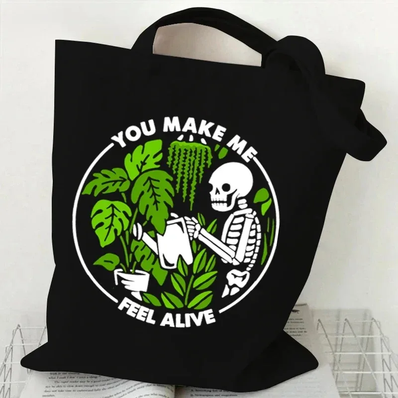 Crazy Plants Canvas Vintage Skull Tote Bag Handbag Coffee and Plants Print Tote Bag Skeleton Plants Shoulder Bag Women Handbag
Crazy Plants Canvas Vintage Skull Tote Bag Handbag Coffee and Plants Print Tote Bag Skeleton Plants Shoulder Bag Women Handbag