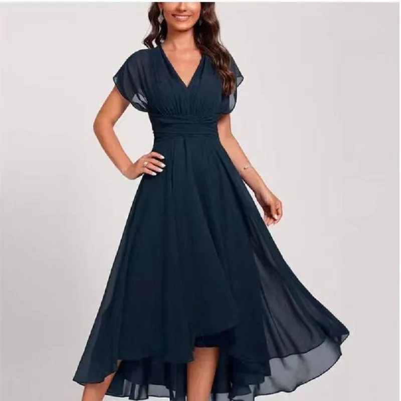 2025 Women's Summer New Fashion Chiffon Splicing V-neck Women's Dress Europe and America
2025 Women's Summer New Fashion Chiffon Splicing V-neck Women's Dress Europe and America
