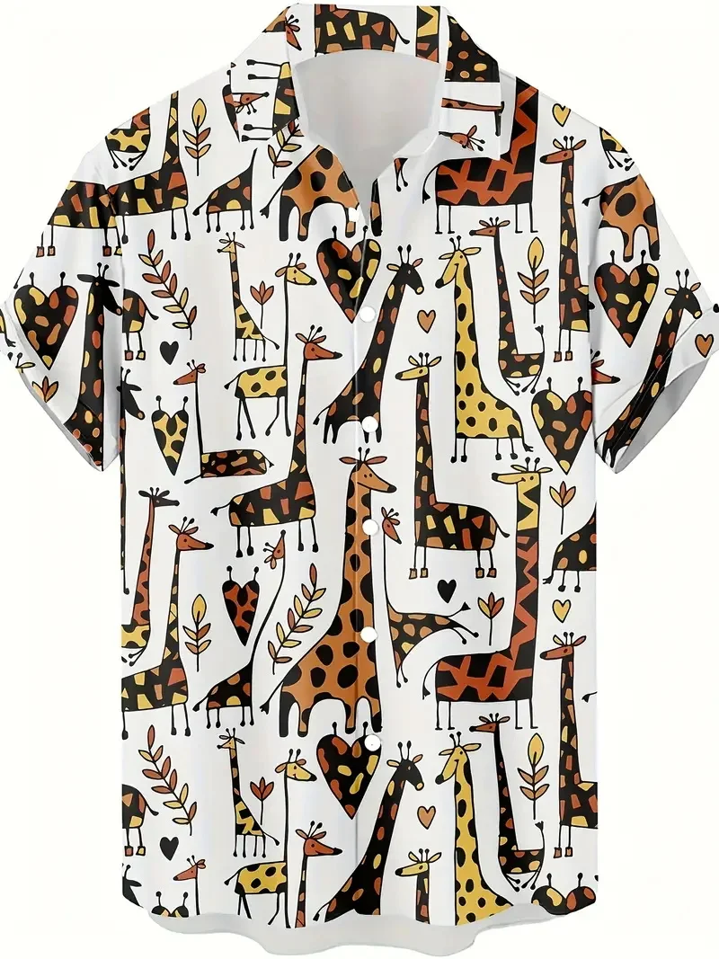 Men's Funny Giraffe Chasing Mouse Graphic Hawaiian Shirt Summer Short Sleeve Button Beach Vacation Shirt Top Men's Aloha Shirt
Men's Funny Giraffe Chasing Mouse Graphic Hawaiian Shirt Summer Short Sleeve Button Beach Vacation Shirt Top Men's Aloha Shirt