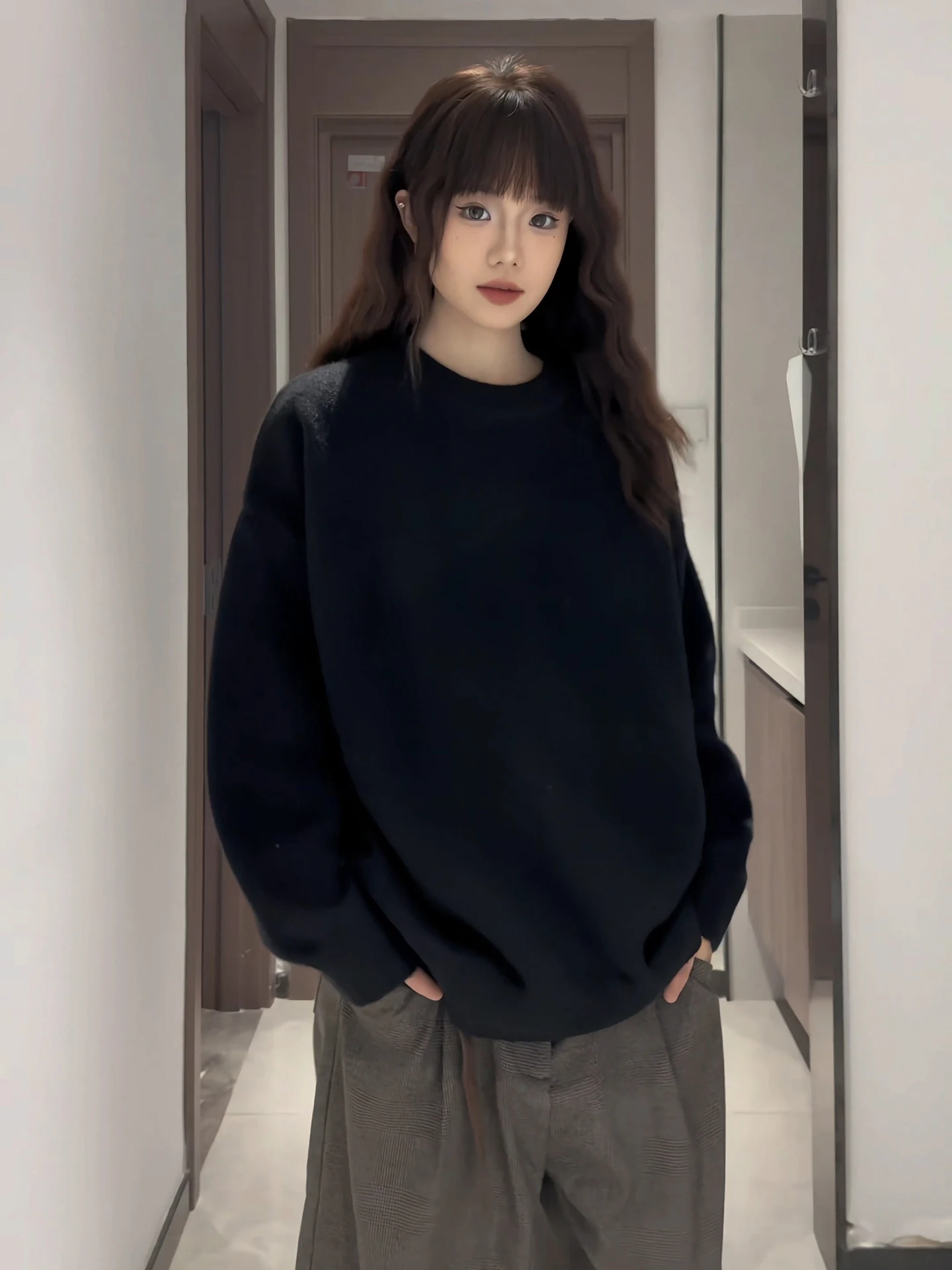 Men's Thiened round Ne Knitwear Pure Bla Oversized Sweater Winter Casual Outerwear American Lazy Sle Long Sve Top
Men's Thiened round Ne Knitwear Pure Bla Oversized Sweater Winter Casual Outerwear American Lazy Sle Long Sve Top